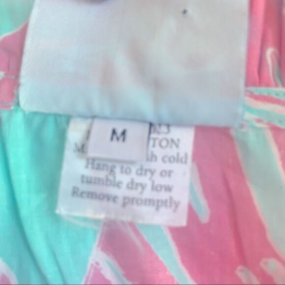 Haley & The Hound Sleeveless Pink & Turquoise Palm Dress Women’s Size M NWOT - Picture 10 of 11